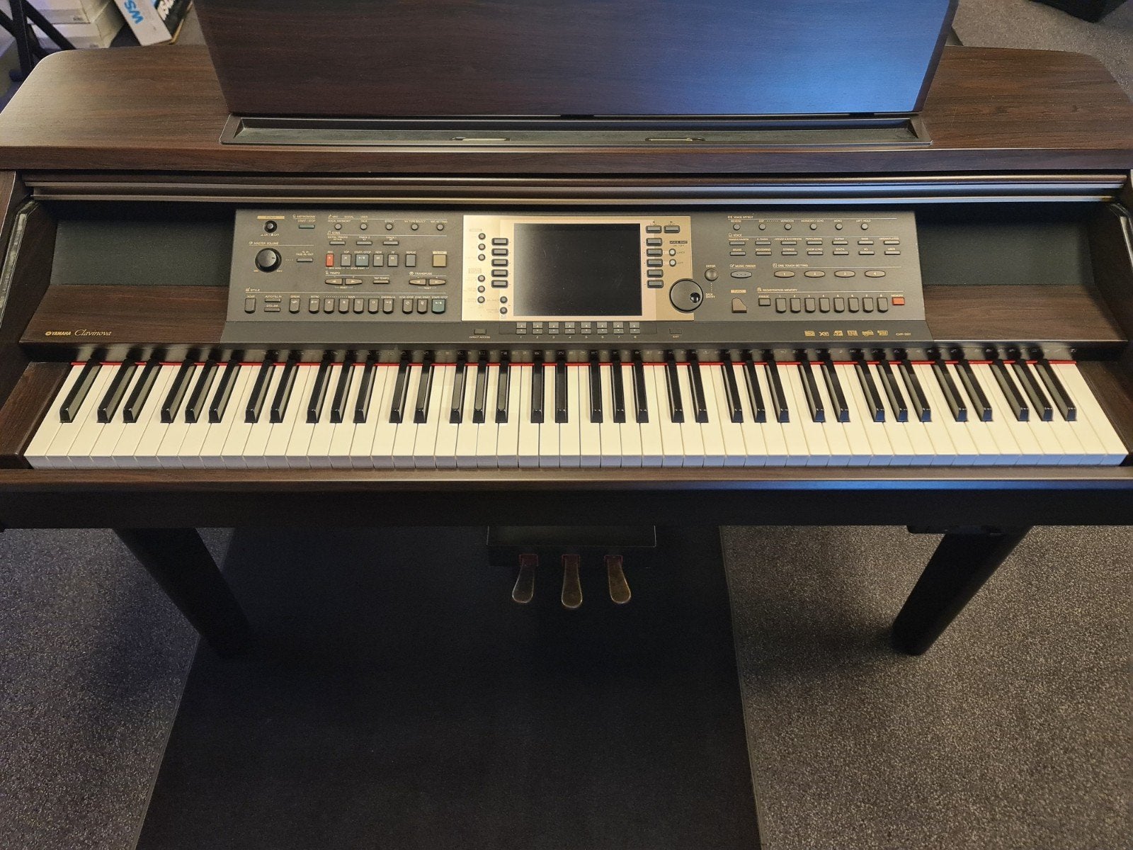 Yamaha clavinova CVP207, Muziek en Instrumenten, Ophalen, Zo goed als nieuw, Zwart