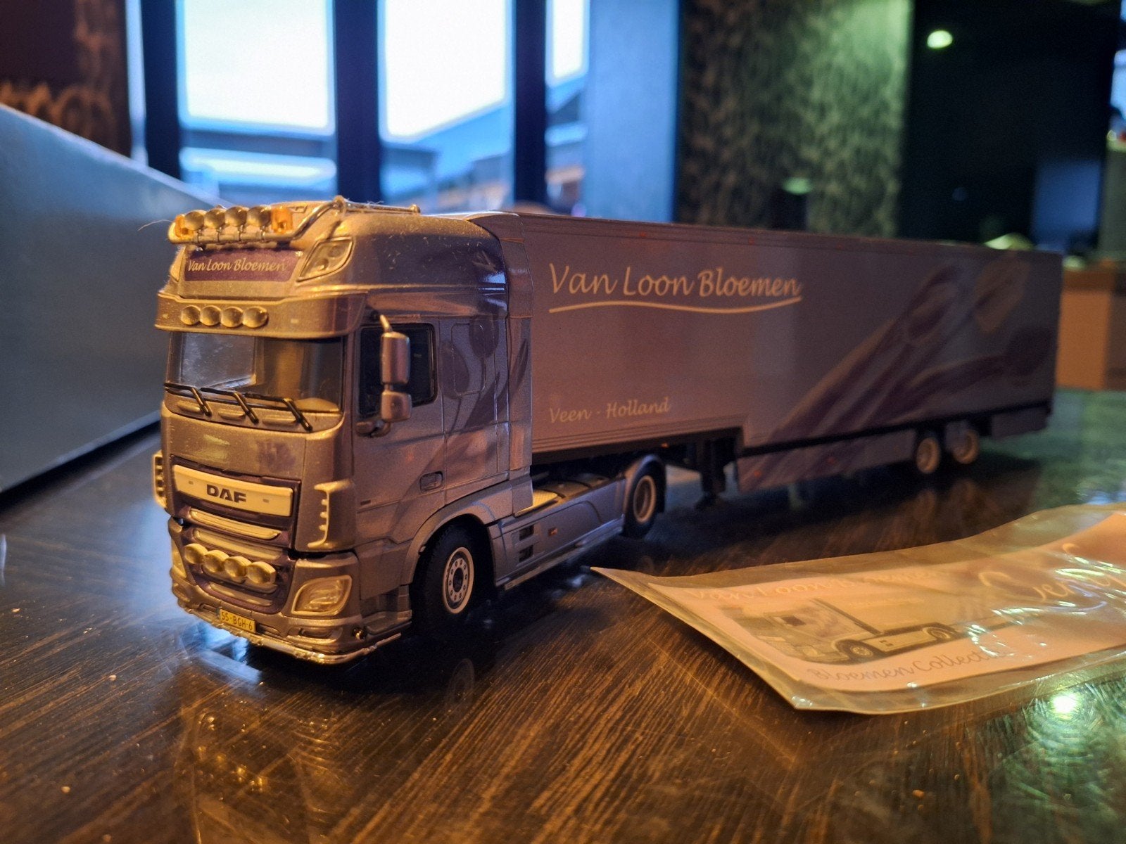 WSI Daf van Loon, Hobby en Vrije tijd, Modelauto's | 1:50, Ophalen of Verzenden, Zo goed als nieuw, Bus of Vrachtwagen, Wsi