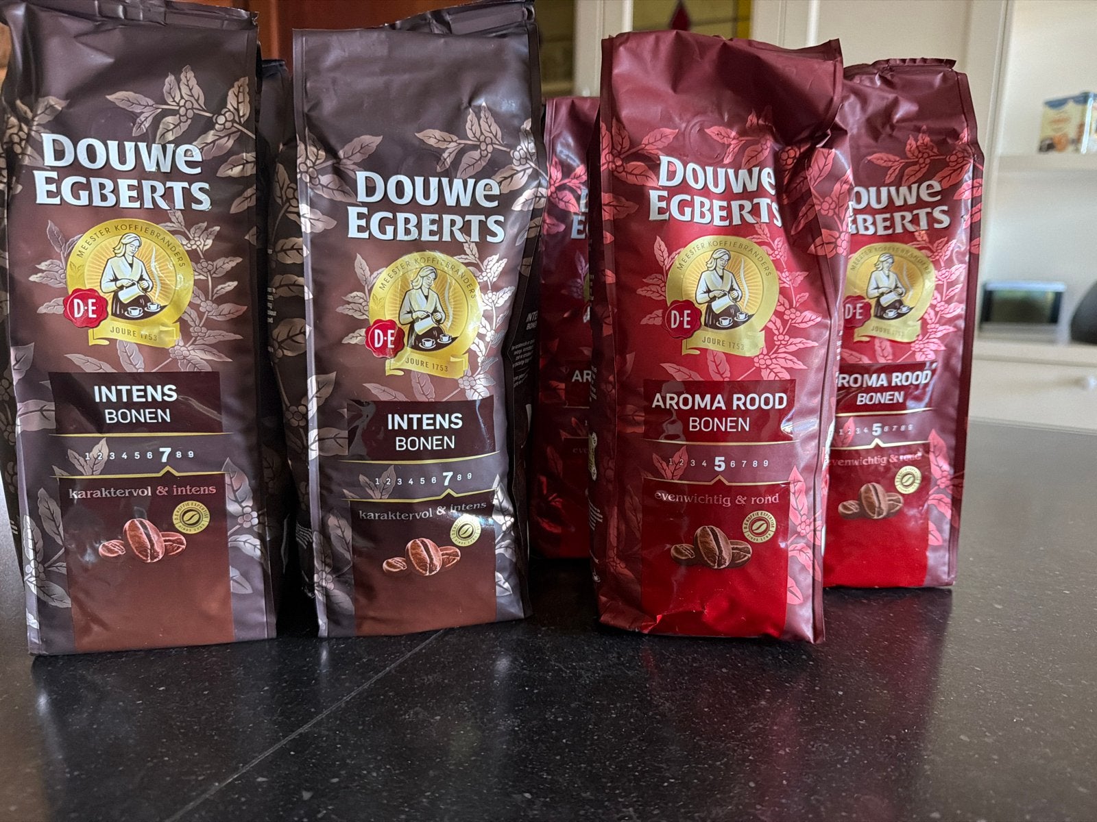 Douwe Egberts koffie bonen 10 pakken, Verzenden