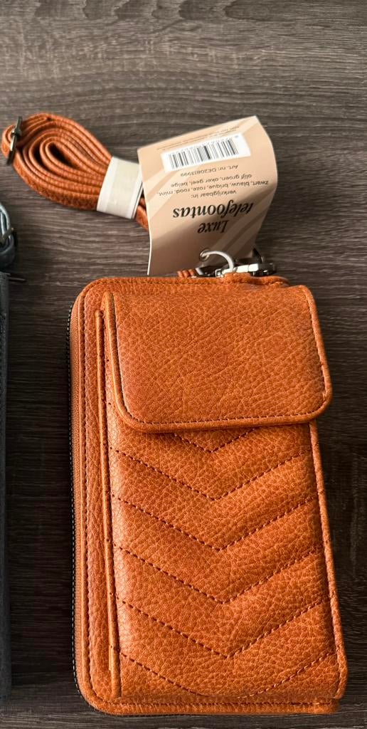 luxe telefoontas bruin nieuw, Ophalen of Verzenden, Nieuw, Bruin