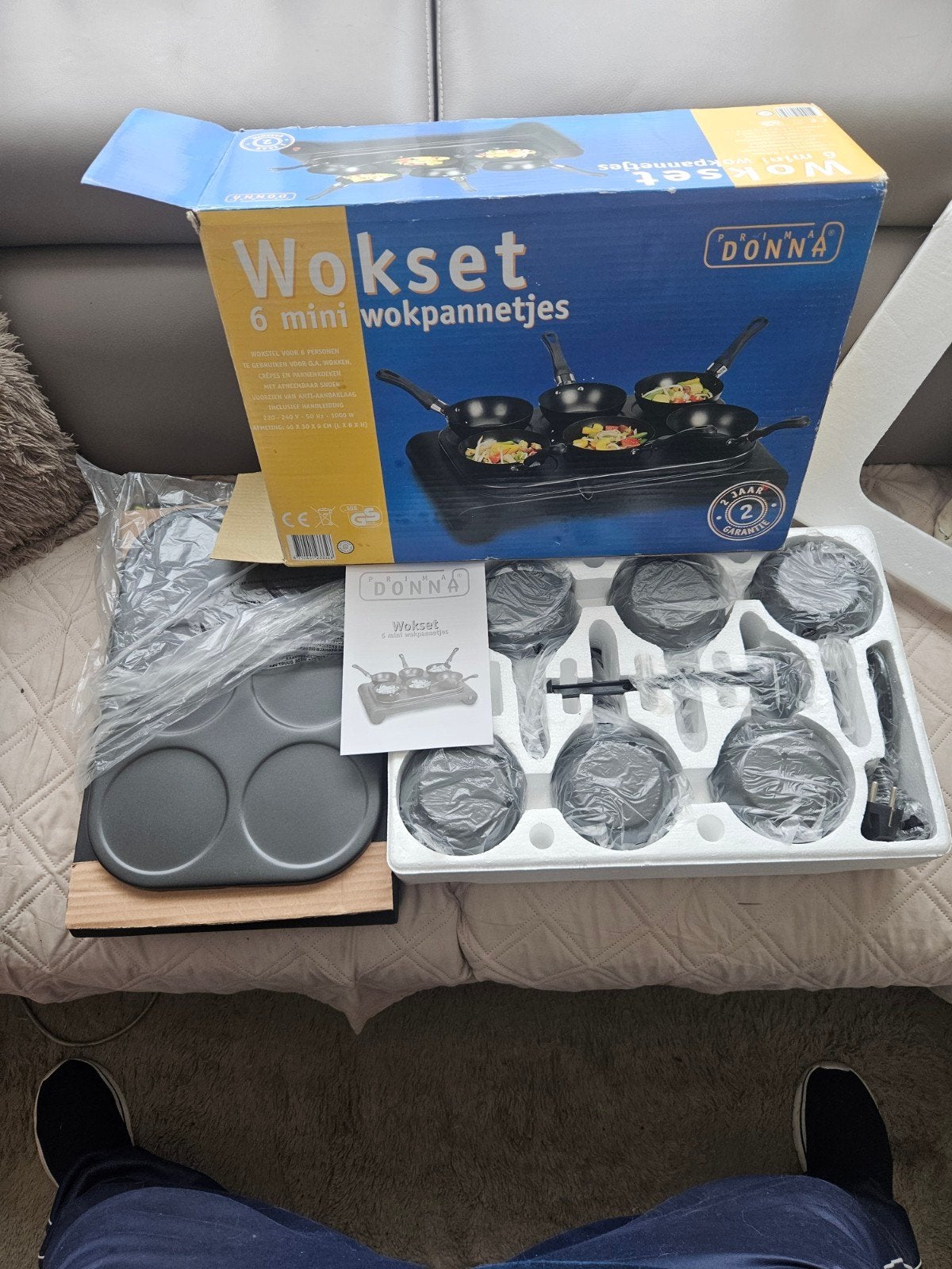 Nieuw Donna Wokset - 6 mini wokpannetjes, Overige typen, Nieuw, Ophalen of Verzenden, Zwart