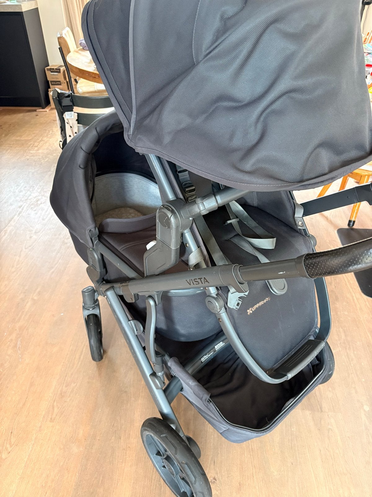 UPPAbaby Vista V2 Combiwagen met Reiswieg en Autostoel, Gebruikt, Duowagen, Combiwagen, Ophalen