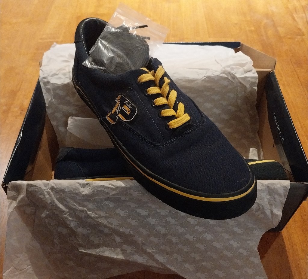 Ralph Lauren schoenen Limited Edition 43.5 44 44.5, Ophalen of Verzenden, Nieuw, Blauw, Sneakers of Gympen