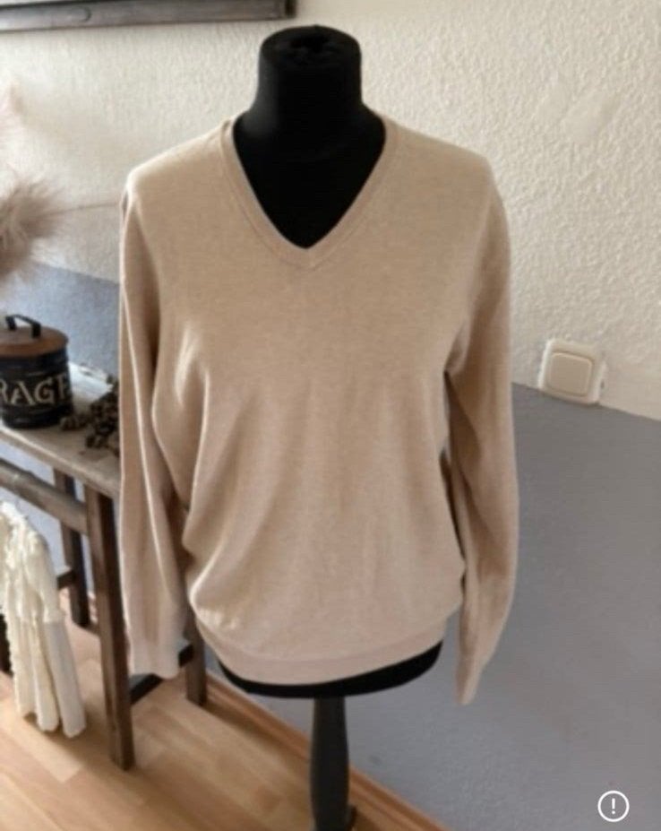 Steppin Out mooie beige trui 95% katoen 5% caahmere mt M, Ophalen of Verzenden, Zo goed als nieuw, Maat 38/40 (M), Beige