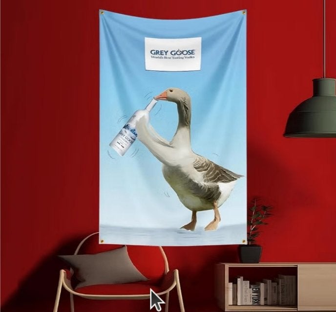 Grote vlaggen Grey Goose (150x90cm), Ophalen of Verzenden, Nieuw