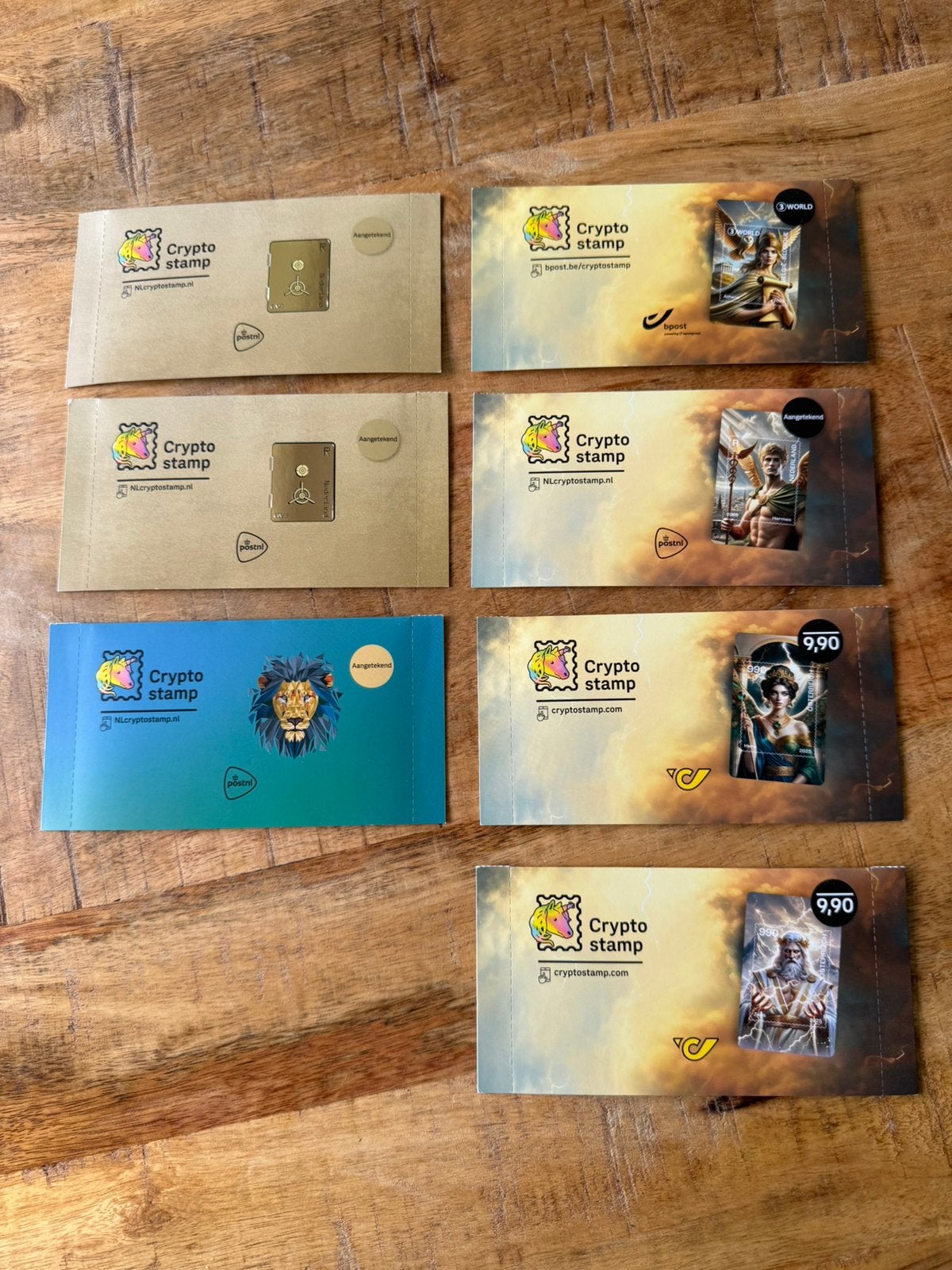 Crypto stamp collectie NFT/Zegels ongeopend, Ophalen of Verzenden, Nederland