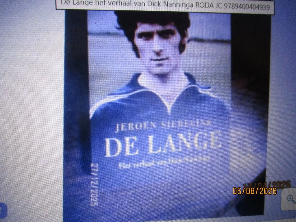 De Lange het verhaal van Dick Nanninga RODA JC 9789400404939, Verzamelen, Sportartikelen en Voetbal, Ophalen of Verzenden, Gebruikt