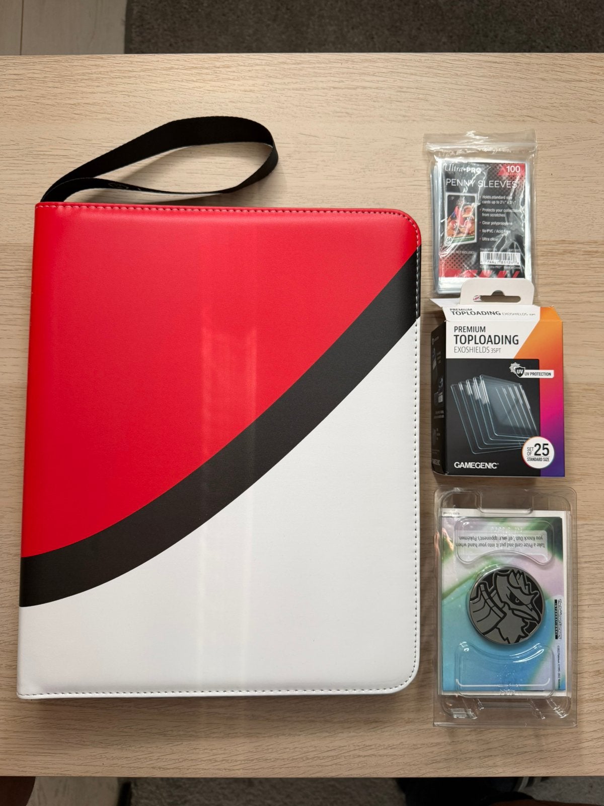 Napi Binder met Toploader Sleeves Deck en Pokemon Kaarten, Ophalen, Nieuw, Overige typen