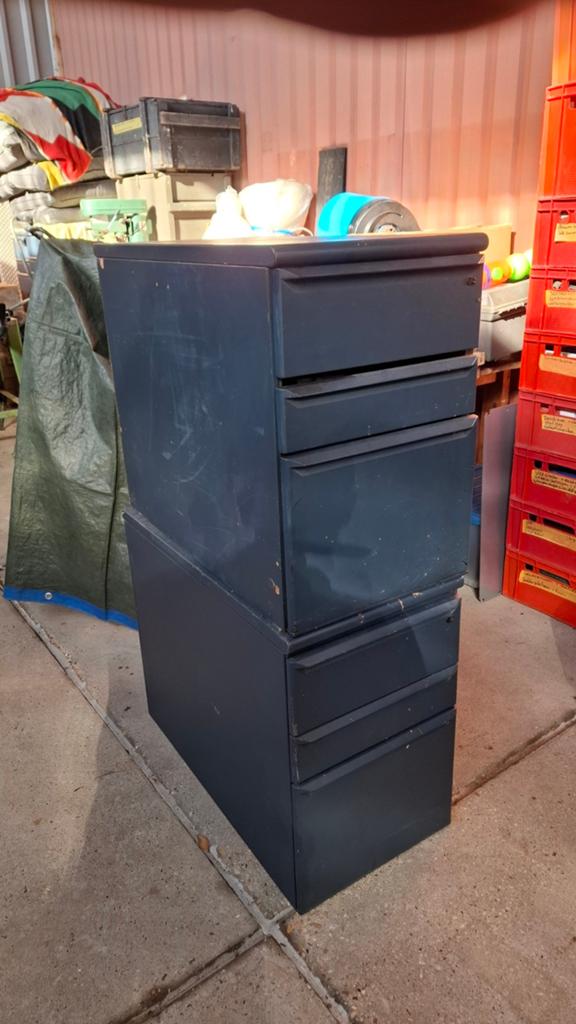 Houten ladekast met 3 laden voor schuur/garage, gereedschap, Huis en Inrichting, Kasten | Roldeurkasten en Archiefkasten, Gebruikt