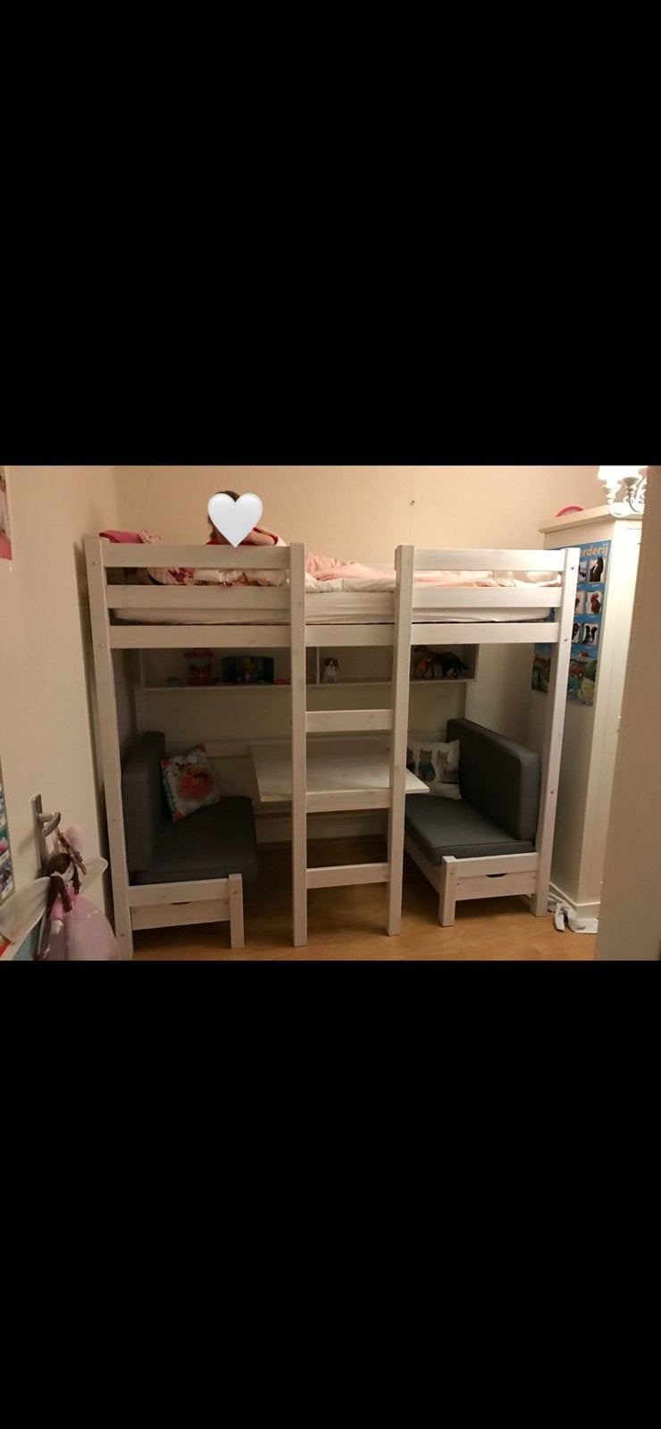 Hoogslaper met zitje, Ophalen, Zo goed als nieuw, Hoogslaper