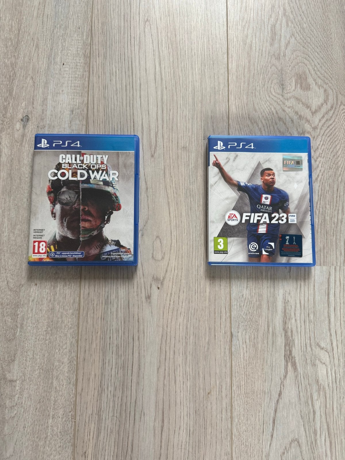 Call of Duty Cold War & FIFA 23 PS4 Games, Spelcomputers en Games, Online, Vanaf 18 jaar, Shooter, Ophalen of Verzenden