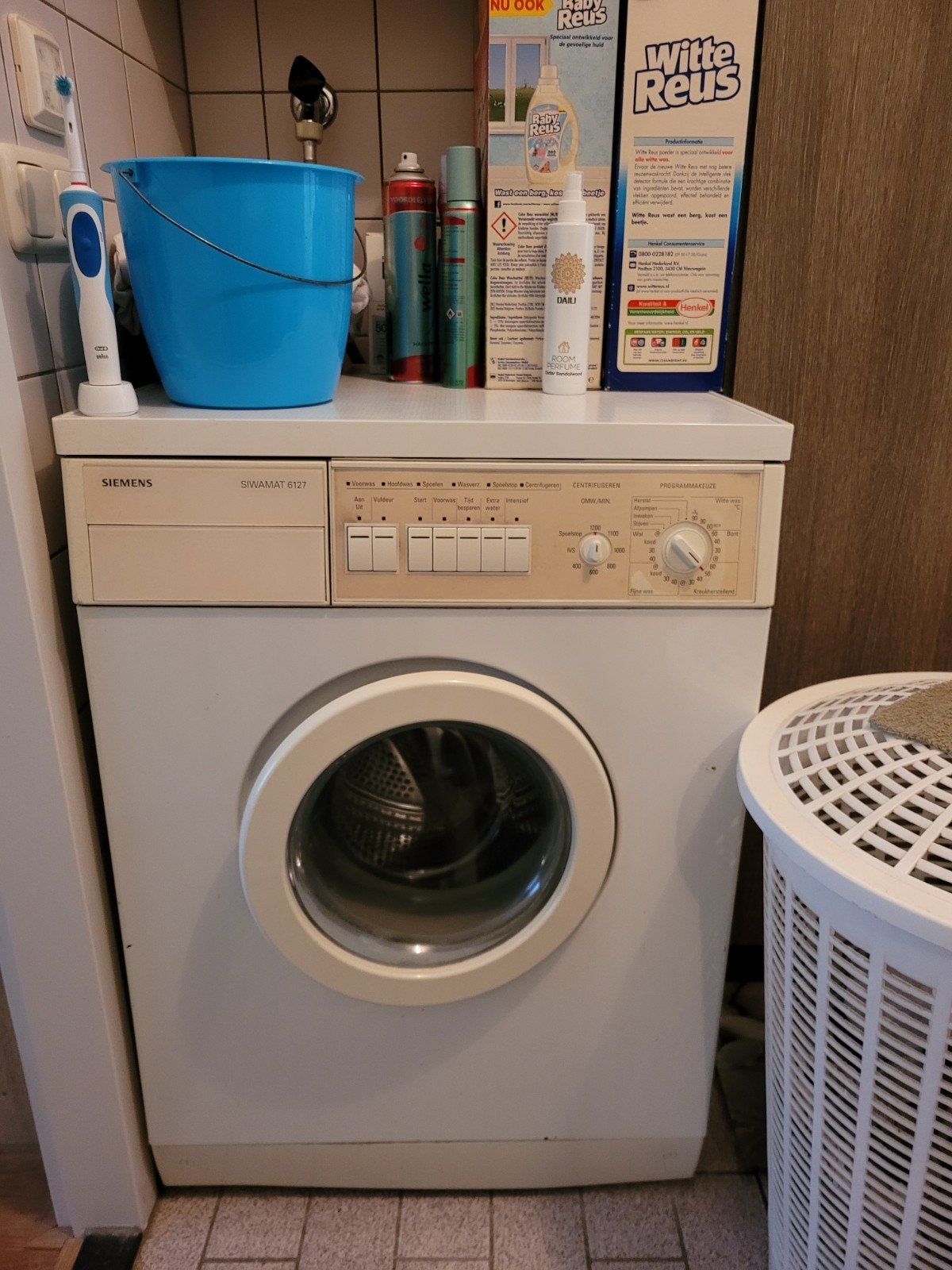 Siemens wasmachine gratis, Ophalen, 1200 tot 1600 toeren, Kort programma, 85 tot 90 cm