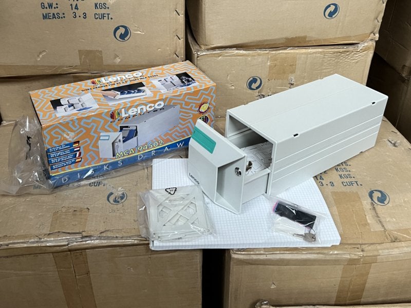 Lenco MCA 94502 for 65x 3,5” Diskette Box NOS, Ophalen of Verzenden, Nvt, Nvt, Nvt