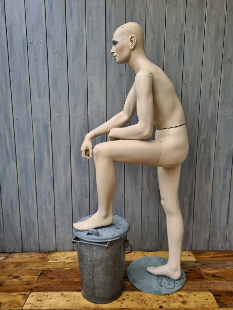 vintage kleine smalle hindsgaul museum etalagepop paspop, Verzamelen, Ophalen of Verzenden, Overige soorten, Overige gebieden
