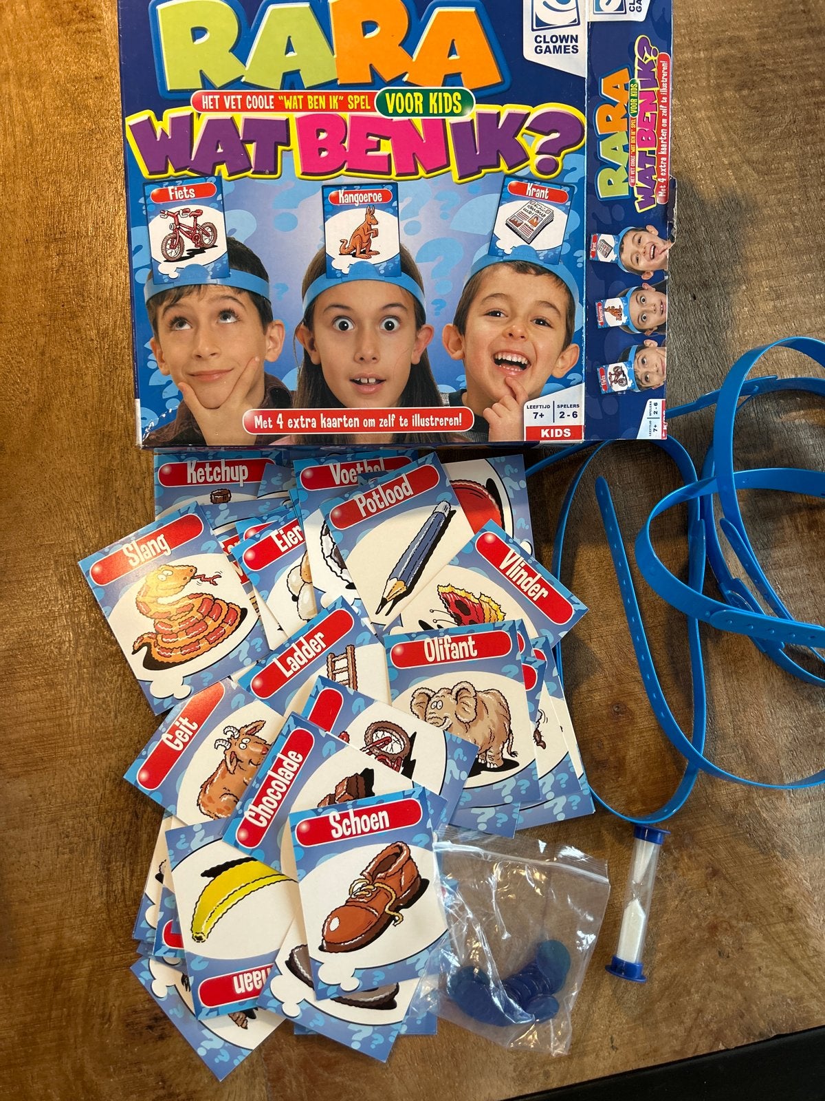 Rara Wat Ben Ik? - Het vette coole raadspel voor kids, Drie of vier spelers, Ophalen of Verzenden, Zo goed als nieuw