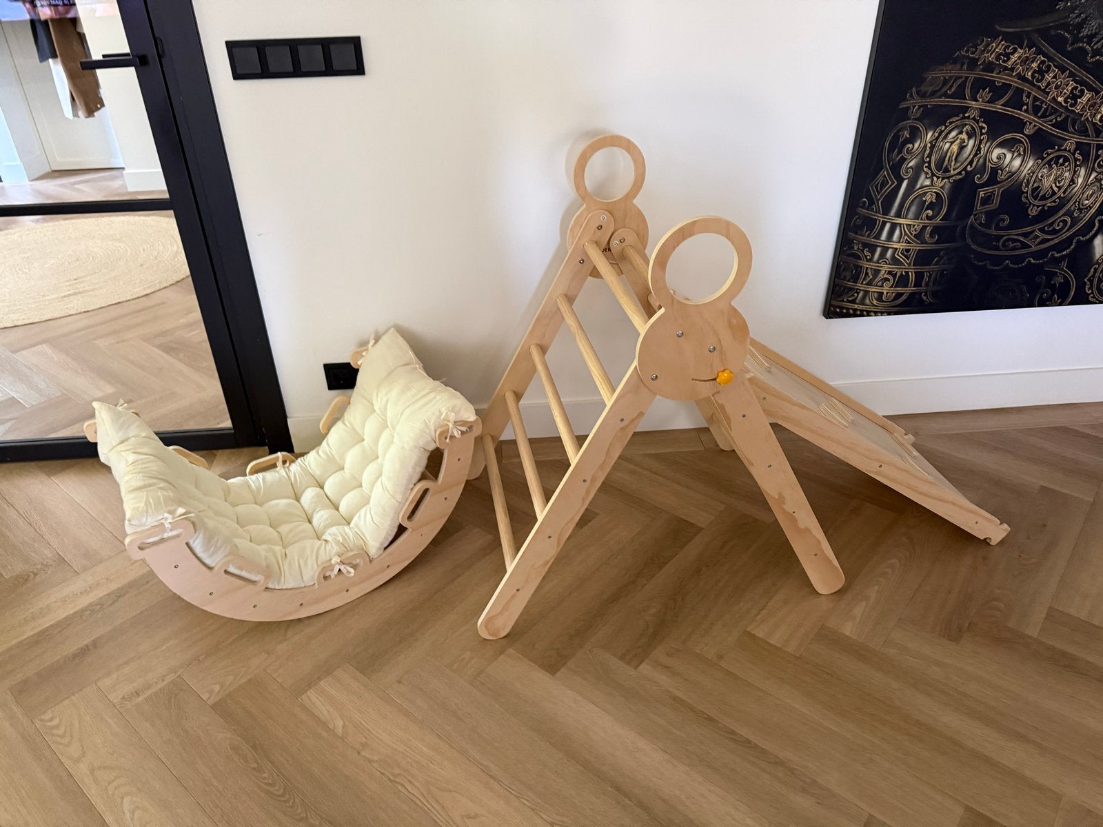 Klimrek Montessori, Kinderen en Baby's, Speelgoed | Houten speelgoed, Ophalen, Zo goed als nieuw, Overige typen