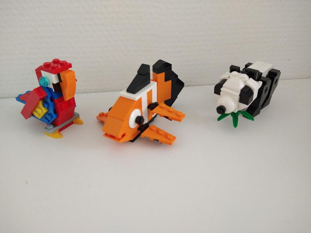 Lego Creator dieren vis panda papegaai, Compleet, Lego, Ophalen of Verzenden, Zo goed als nieuw