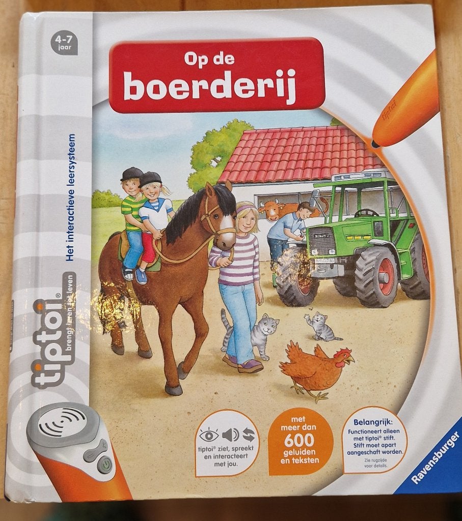 Tiptoi boek boerderij, Kinderen en Baby's, Speelgoed | Educatief en Creatief, Ophalen of Verzenden, Zo goed als nieuw, Ontdekken