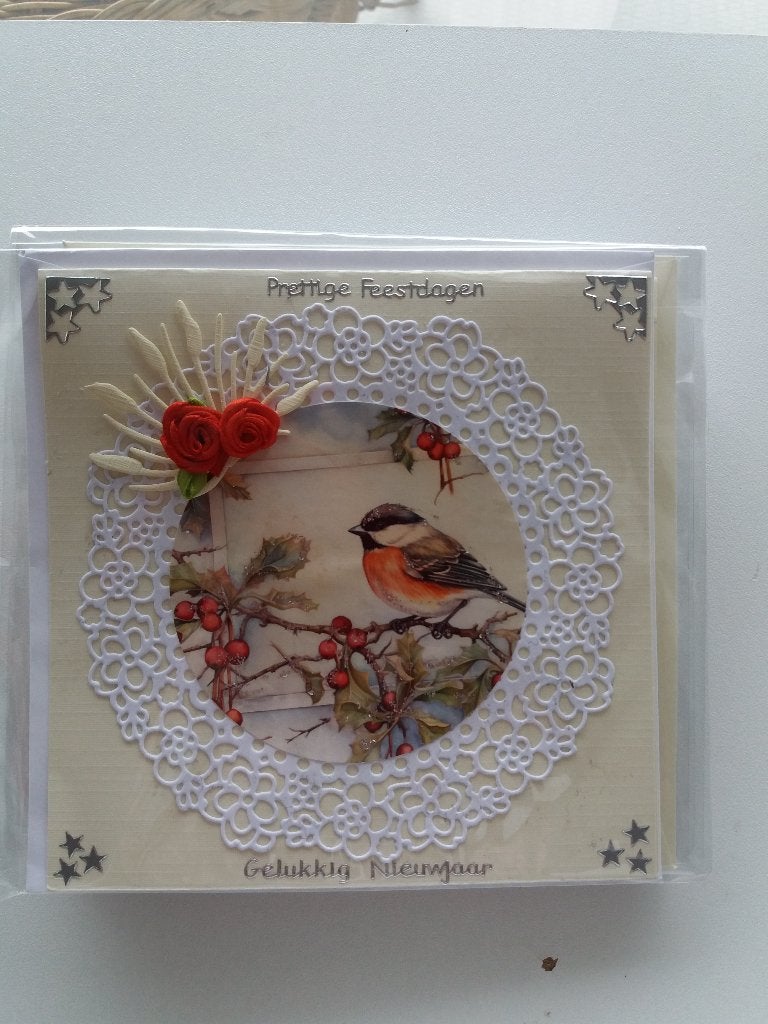 Kerstkaartje met roodborstje no. 82, Ophalen of Verzenden, Nieuw, Kerst