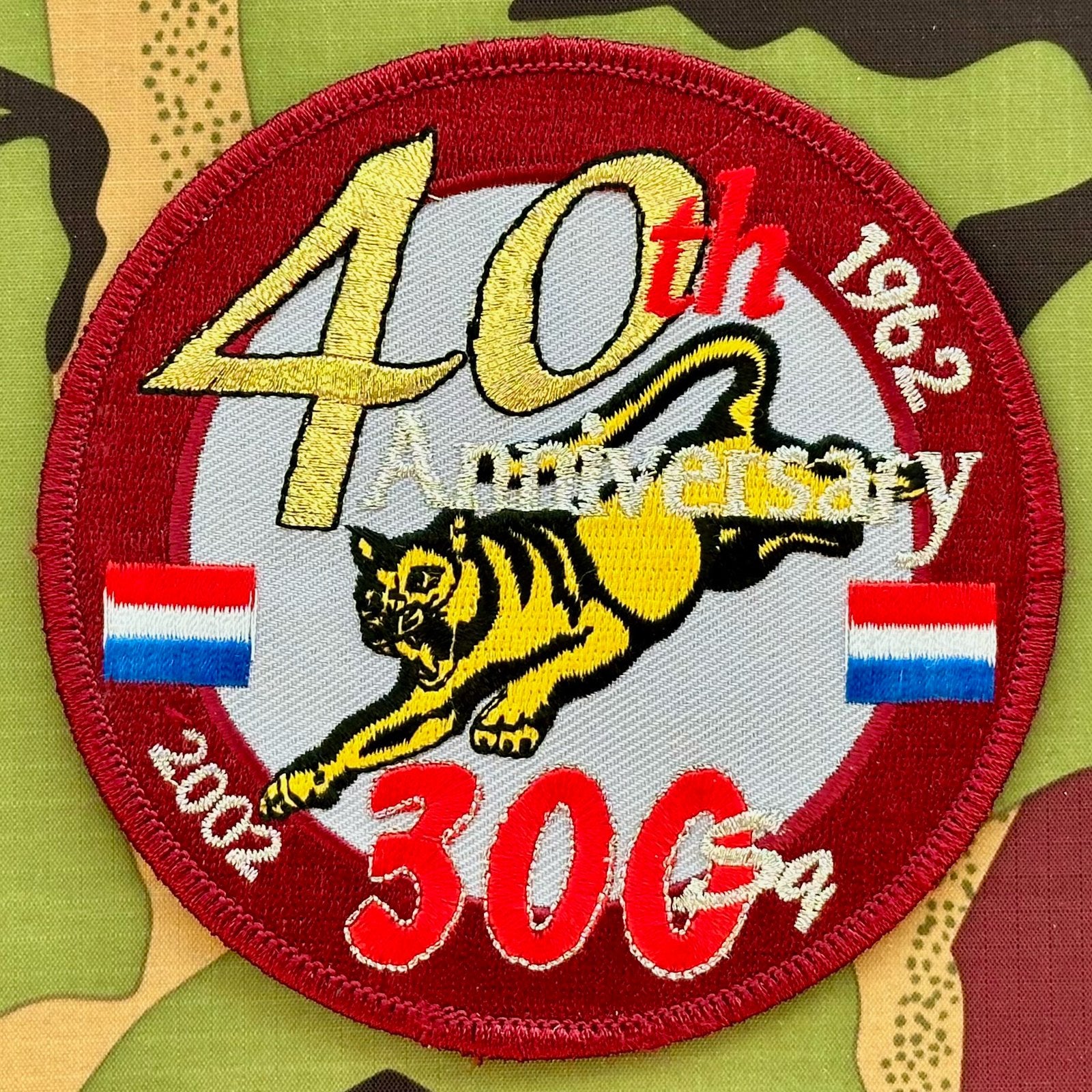 Patch RNLAF 300 SQN 40th Aniversary, Ophalen of Verzenden, Luchtmacht, Nederland, Embleem of Badge