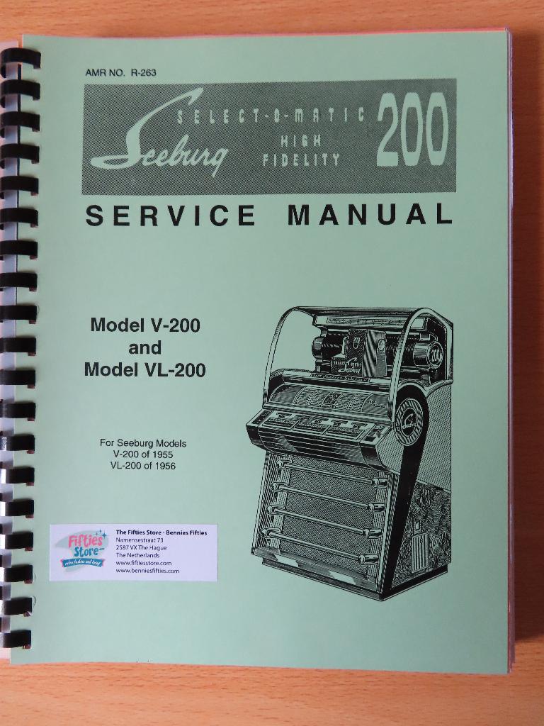 Seeburg Manual, Ophalen of Verzenden, Nieuw, 1950 tot 1960, Seeburg