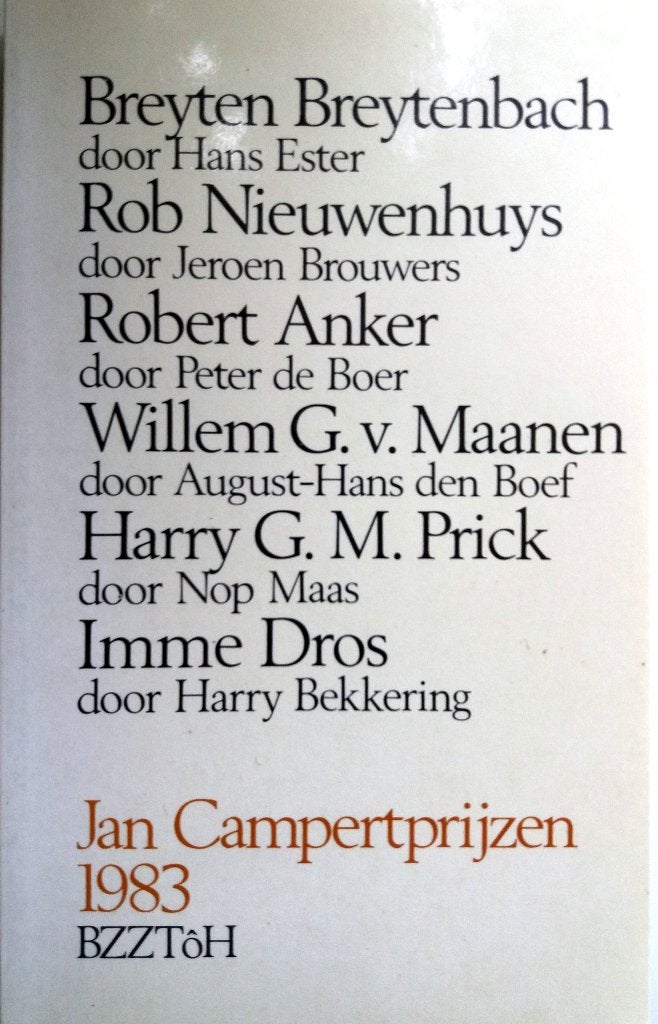 Jan Campertprijzen 1983, Ophalen of Verzenden, Zo goed als nieuw, Nederland