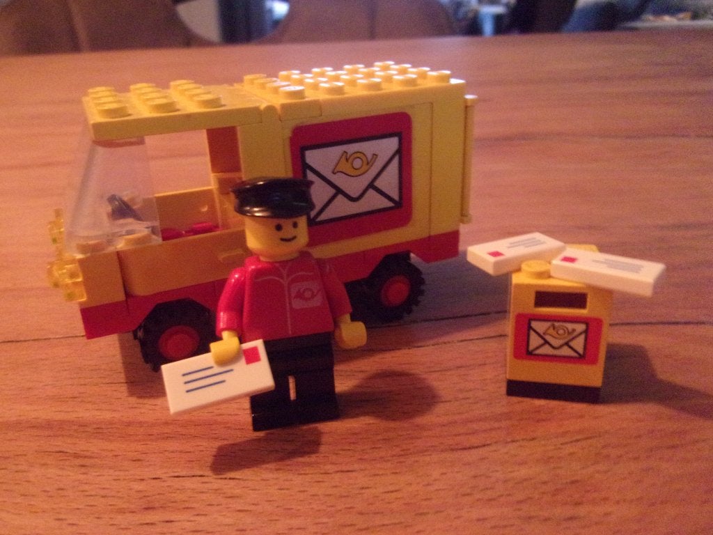 Lego Town 6651-1 Post Office Van uit 1982, Gebruikt, Overige thema's, Lego, Ophalen of Verzenden