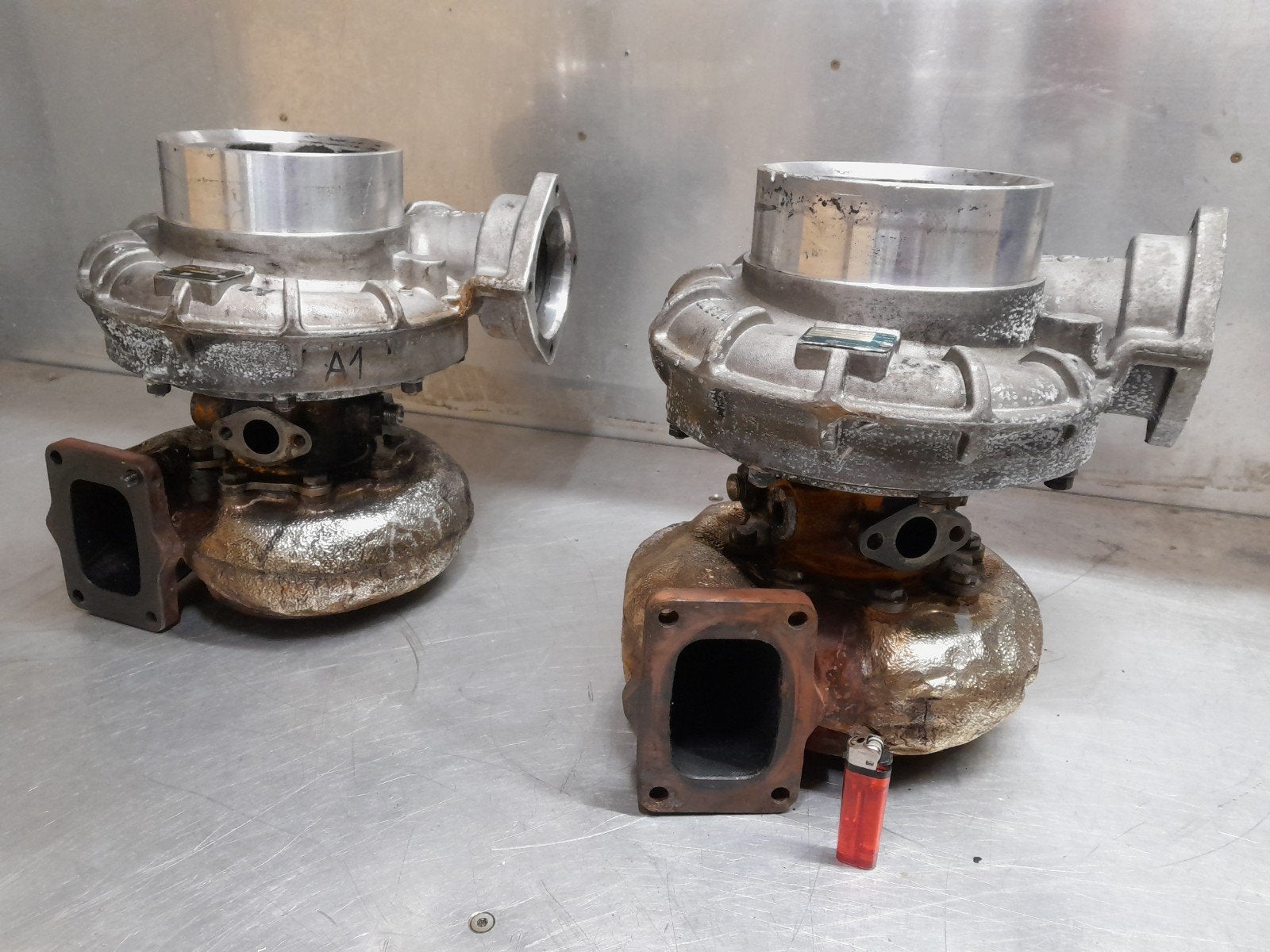 2x Turbo KKK MTU-DDC 53379707109 X52710100080 borgwarner, Ophalen of Verzenden