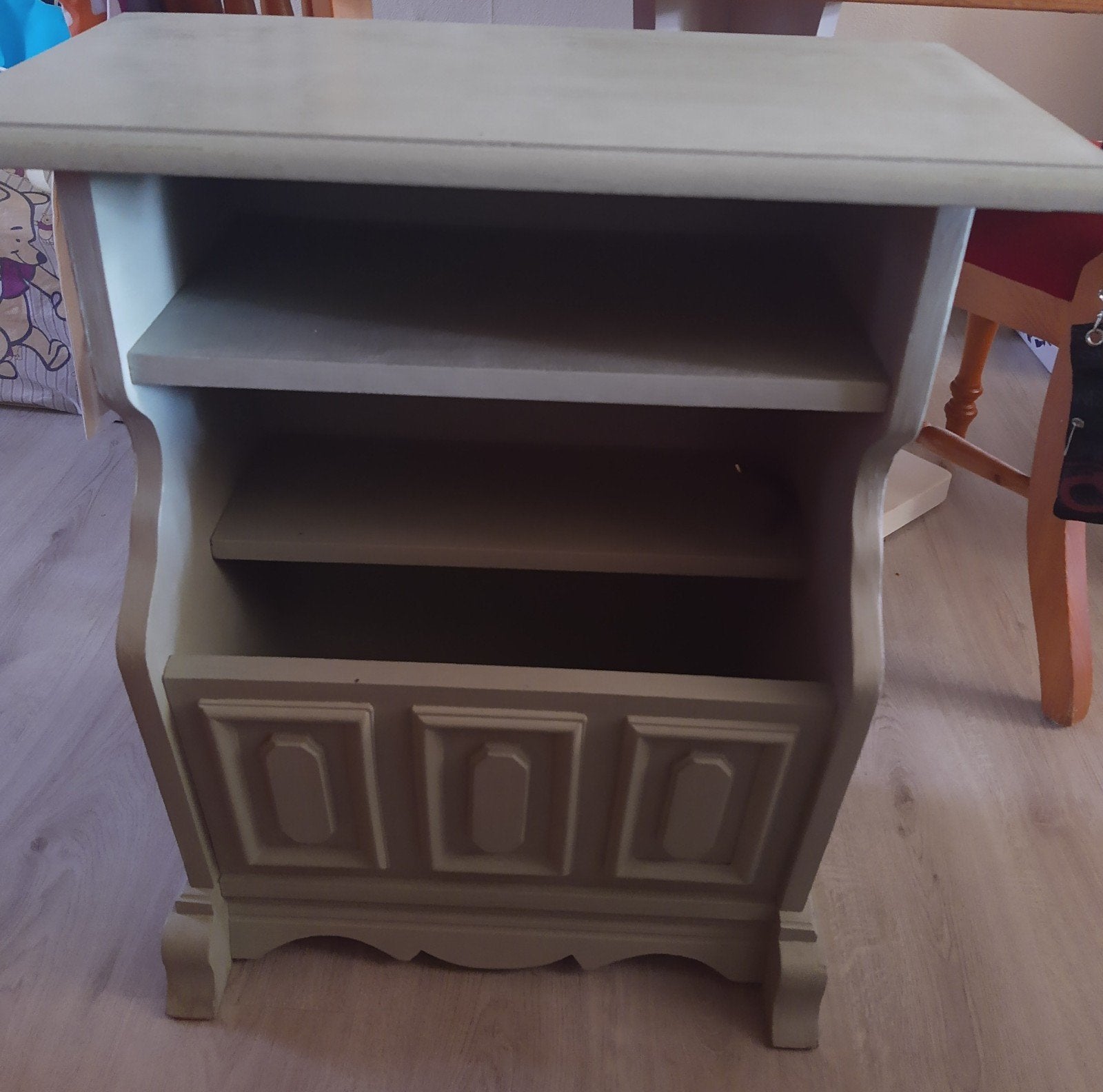 Mintgroen vintage lectuurbak, Ophalen