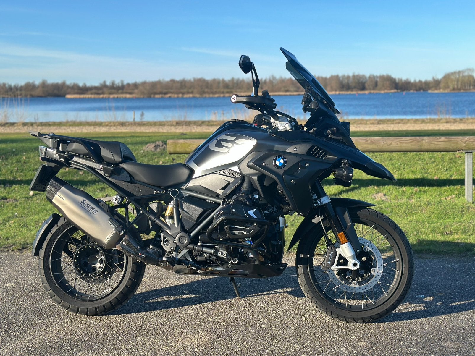 BMW R 1250 GS Triple Black Akrapovic Full, Ophalen of Verzenden, Gebruikt