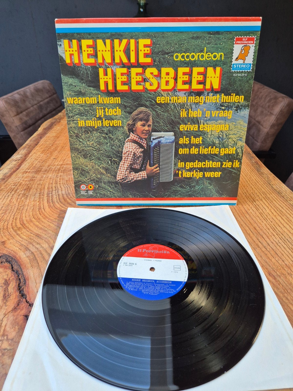Henkie Heesbeen - Accordeon LP (Provincie, 1973), Ophalen of Verzenden, 1970 - 1979, Gebruikt, 12 inch