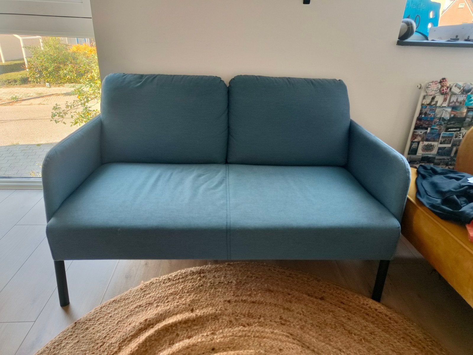 IKEA GLOSTAD 2-zitsbank - Zo goed als nieuw, Ophalen, Modern, Scandinavisch, Tweepersoons, 75 tot 100 cm