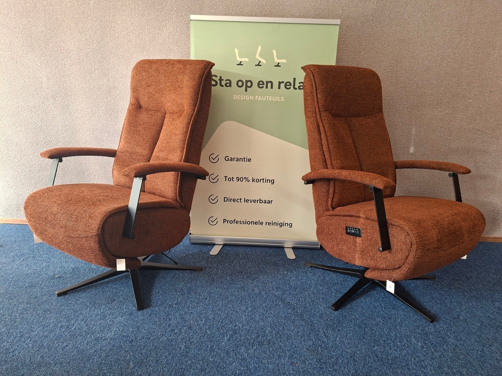 Sta-op-en-relax, de beste fauteuils tegen mooie prijzen., Huis en Inrichting, Ophalen of Verzenden, Staopenrelax@gmail.com, Sta-op-en-relax