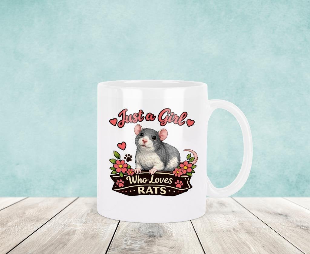 Just a Girl Who Loves Rats - Ratten Mok, Verzenden, Keramiek, Nieuw, Overige stijlen