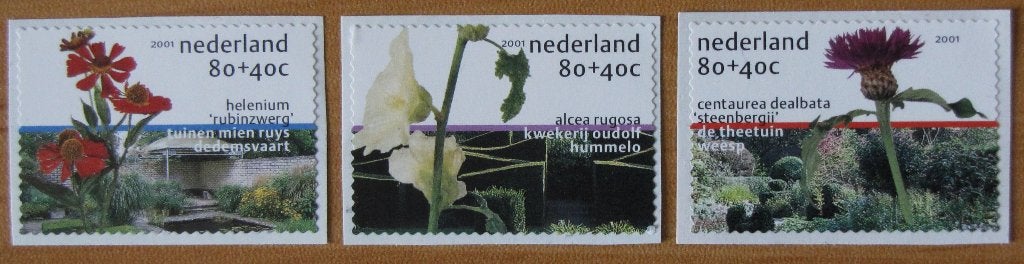 Nederland 1970-1972 serie zelfklevende zegels, bloemen., Verzenden, Postfris
