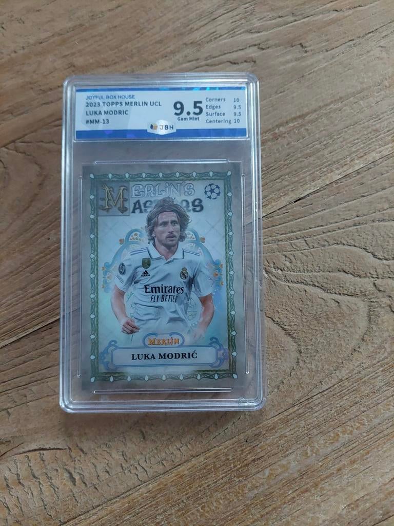 Luka Modric Real Madrid PSA 9.5 Topps, Hobby en Vrije tijd, Stickers en Plaatjes, Ophalen of Verzenden, Zo goed als nieuw, Plaatje