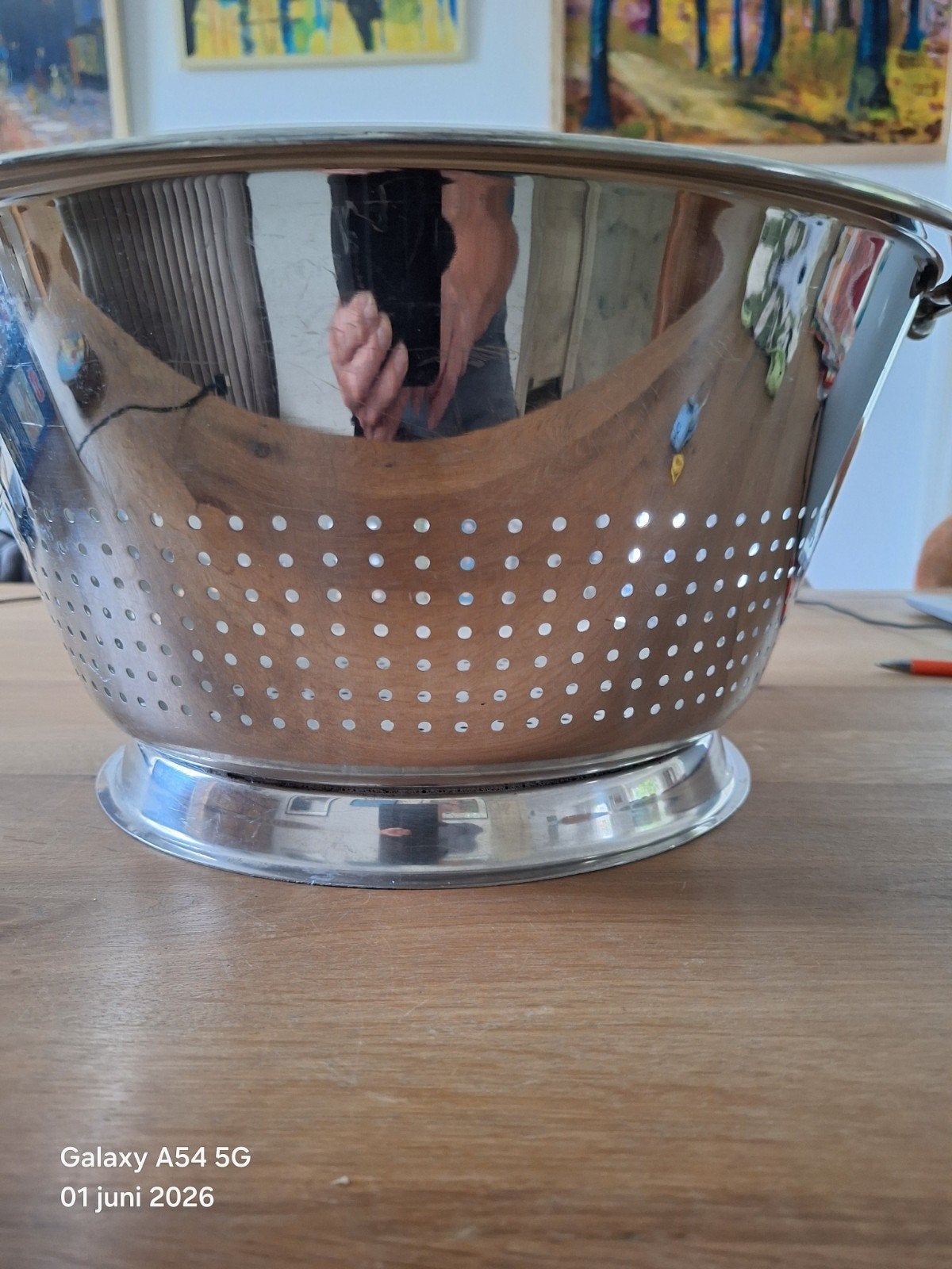 Roestvrijstalen Passeerzeef - Ø 44 cm, Hoogte 20 cm, Ophalen of Verzenden
