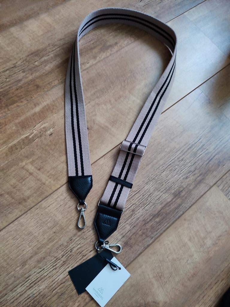Markberg Tassenriem - Nieuw! bag Strap zwart beige, Sieraden, Tassen en Uiterlijk, Ophalen of Verzenden, Nieuw, Overige kleuren