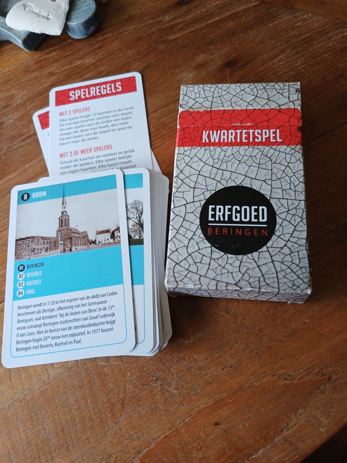 Kwartetspel erfgoed Beringen, Ophalen of Verzenden, Zo goed als nieuw, Kwartet(ten)