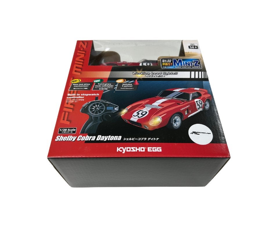 Kyosho First Mini-Z 1:28 Shelby Cobra Daytona No.59, Hobby en Vrije tijd, Modelbouw | Radiografisch | Auto's, Ophalen of Verzenden
