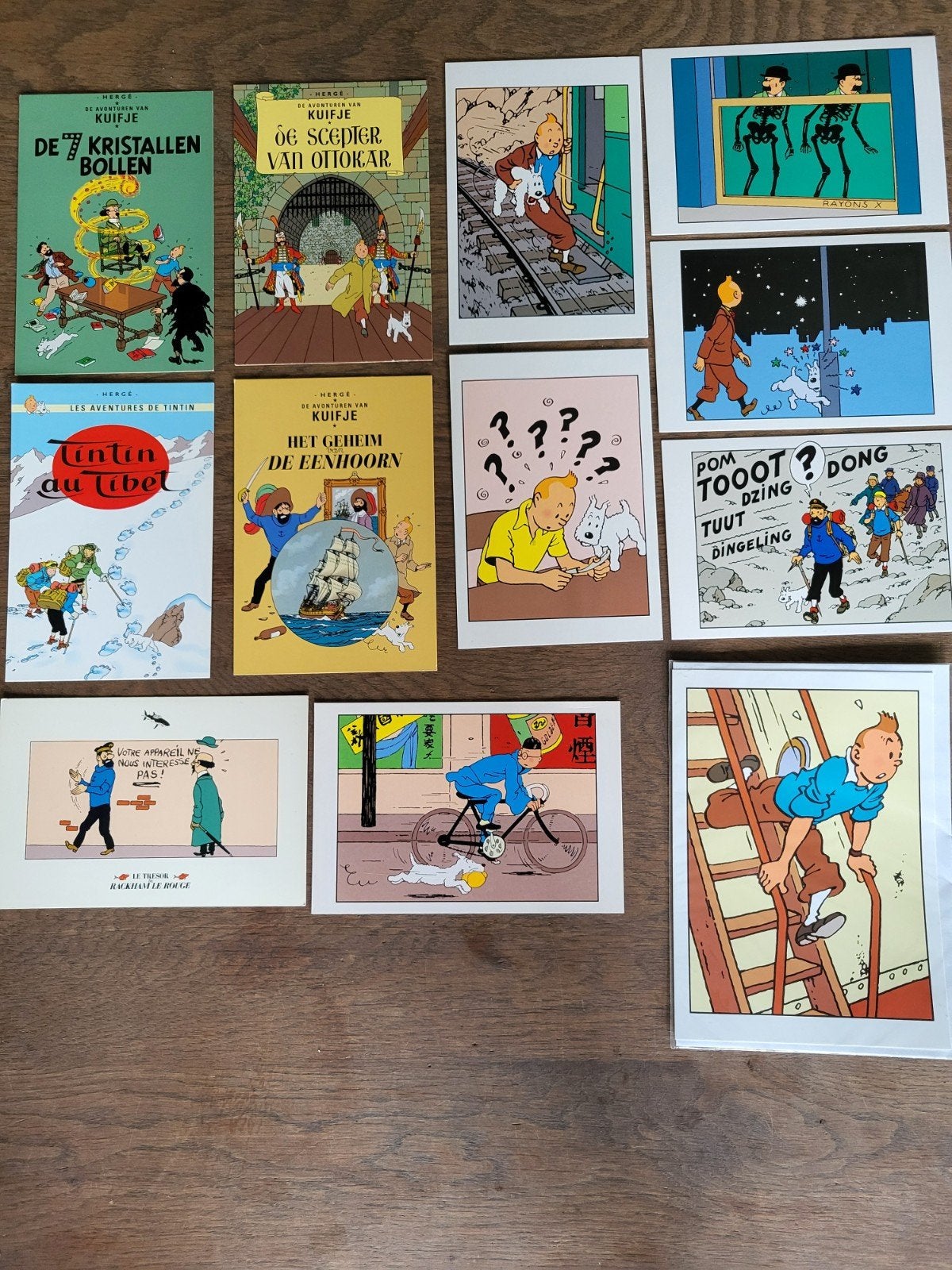 12 Kuifje ansichtkaarten, Ophalen of Verzenden, 1980 tot heden, Zuid-Holland