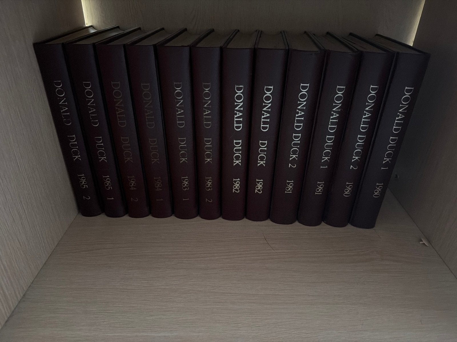 Donald Duck Jaarboeken Collectie (1980-1985), Boeken, Meerdere stripboeken, Ophalen, Gelezen
