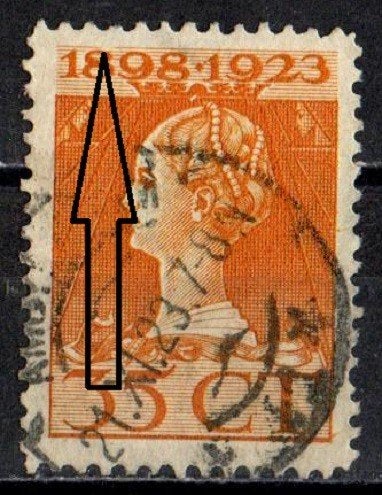 Nederland Plaatfout nr. 127PM gestempeld, Ophalen of Verzenden, T/m 1940, Gestempeld
