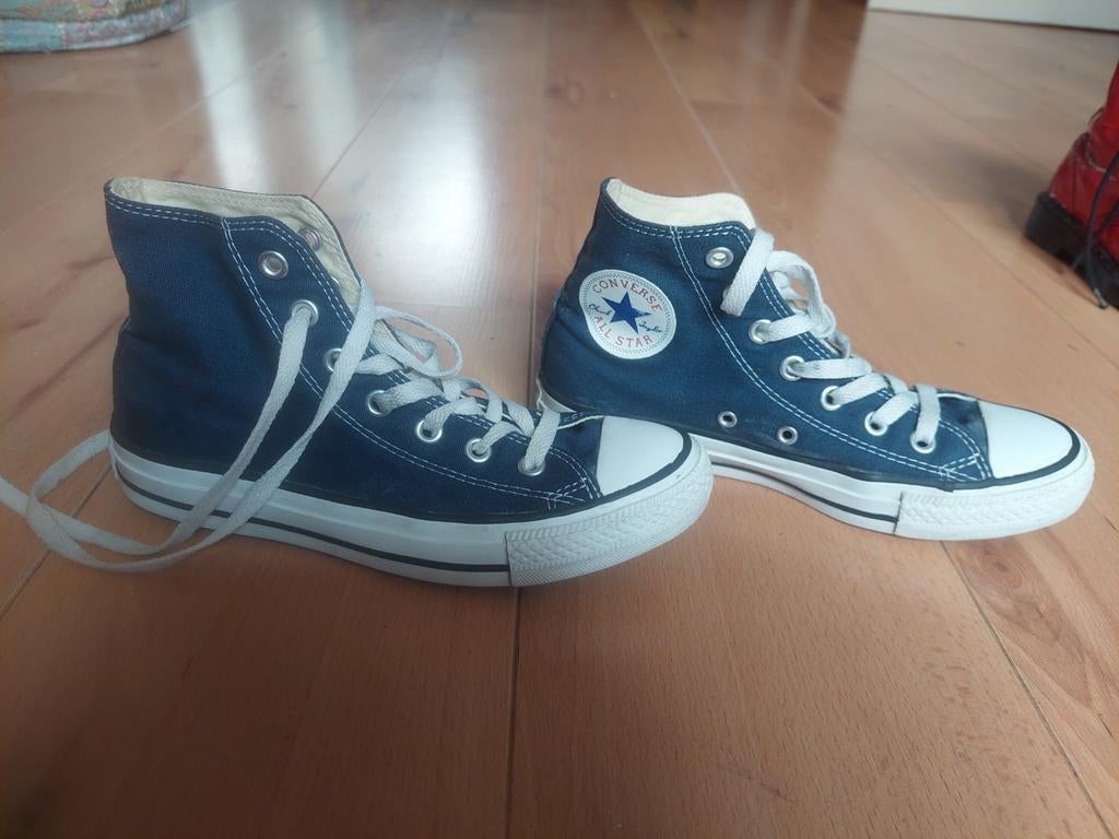 Converse All Star High Top Sneakers Maat 37 Blauw, Blauw, Converse, Ophalen of Verzenden, Sneakers of Gympen