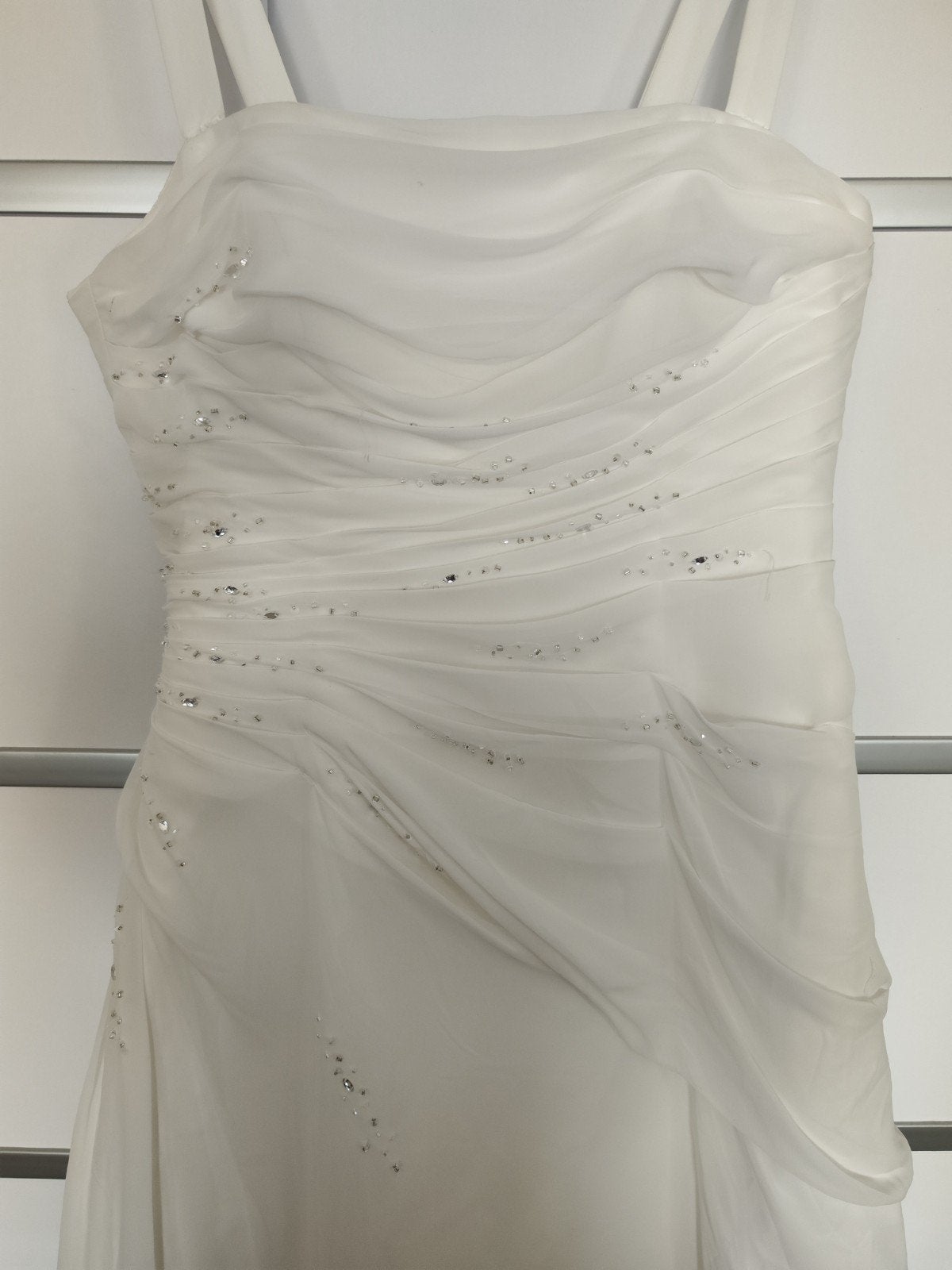 Trouwjurk maat 46 met nieuwe schoenen, Ophalen, Trouwjurk, Wit, White one