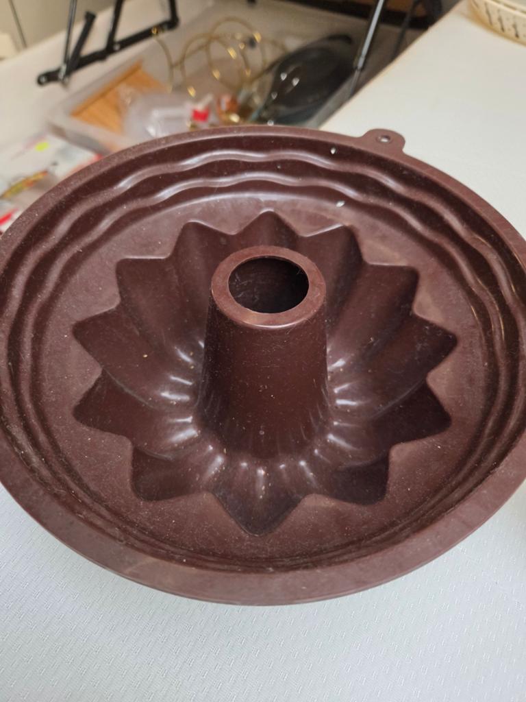 Siliconen tulbandvorm - Bakvorm voor cake of pudding, Ophalen of Verzenden, Rubber/elastomeren, Overige typen, Gebruikt