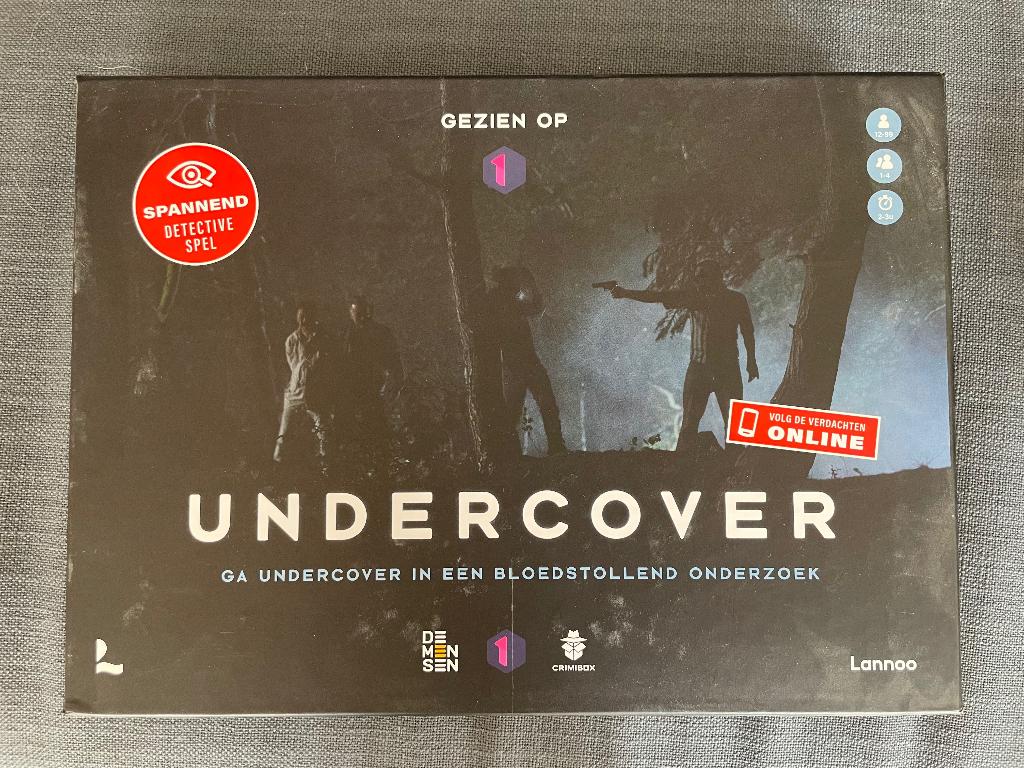 Detectivespel Undercover, Een of twee spelers, Ophalen of Verzenden, Zo goed als nieuw, Lannoo