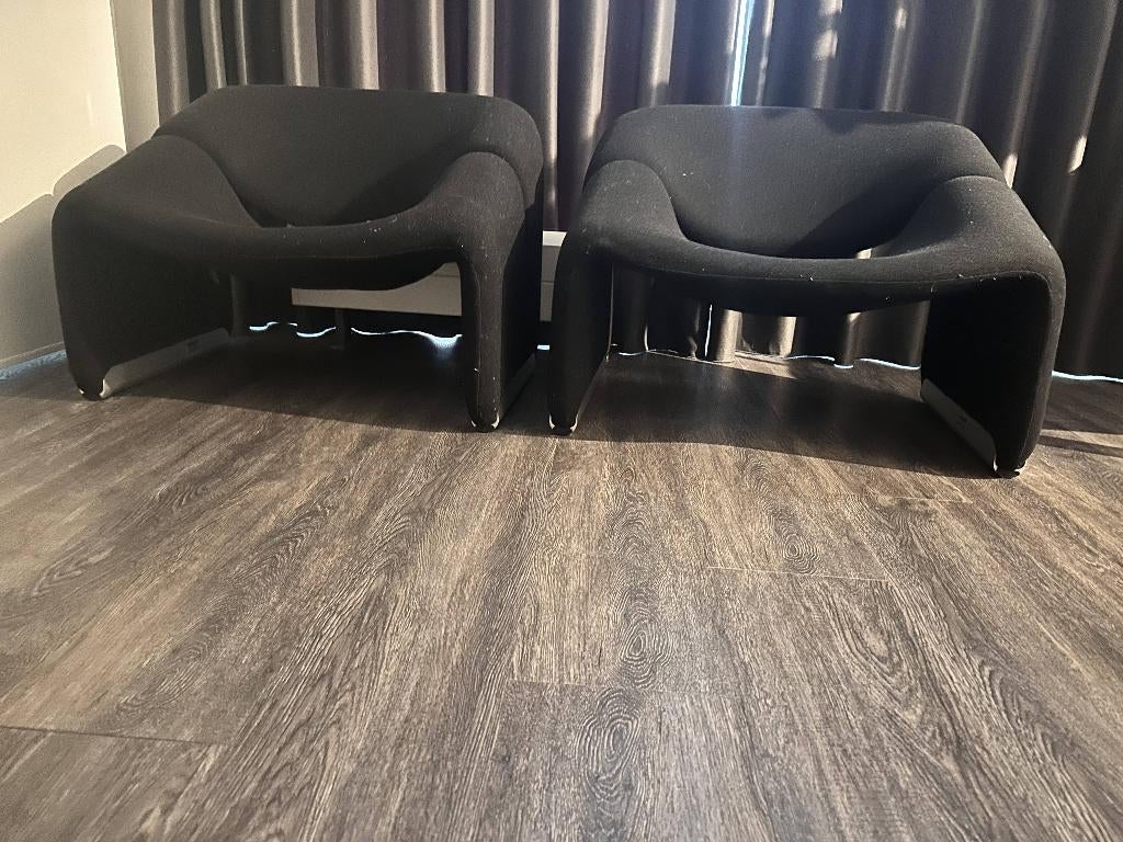 2 x Artifort Groovy F598 M-fauteuil, Huis en Inrichting, Fauteuils, Ophalen, Gebruikt, 75 tot 100 cm, 50 tot 75 cm