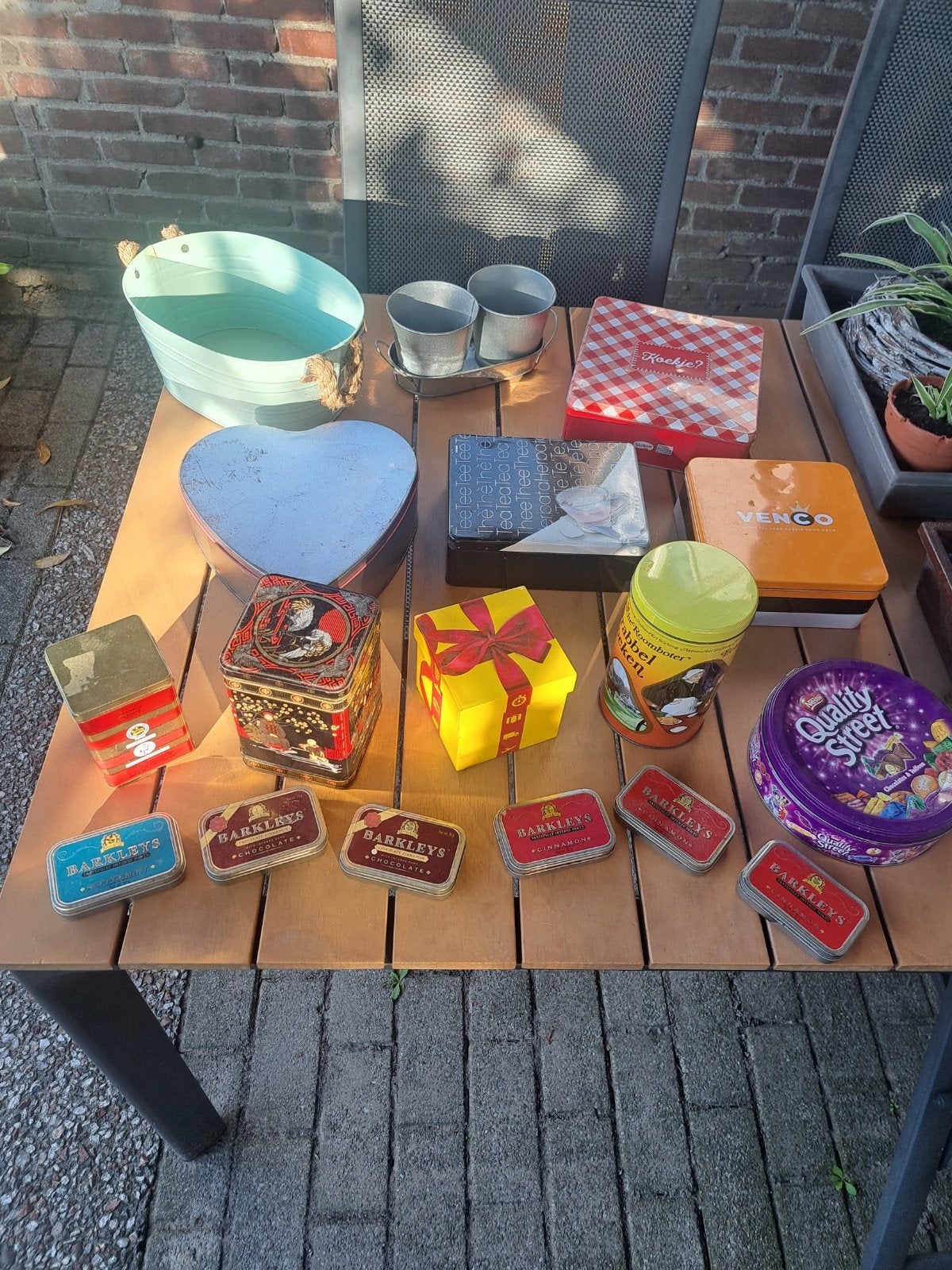Diverse blikken en opbergers - Vintage en modern, Ophalen of Verzenden, Gebruikt, Thee, Overige merken