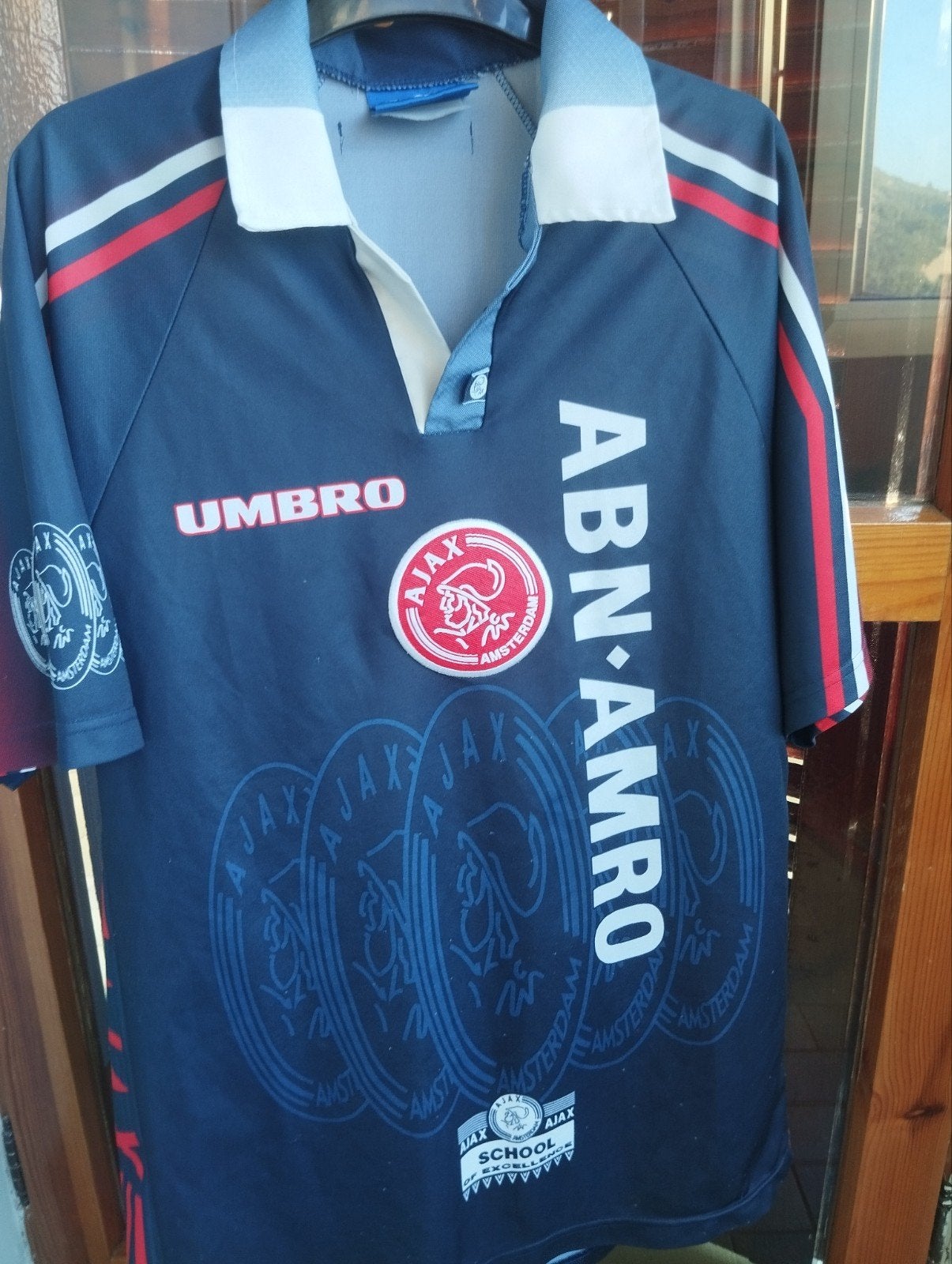 A.F.C. Ajax 1997/1998 away kit (UEFA cup), Verzamelen, Ophalen of Verzenden, Gebruikt, Ajax, Shirt